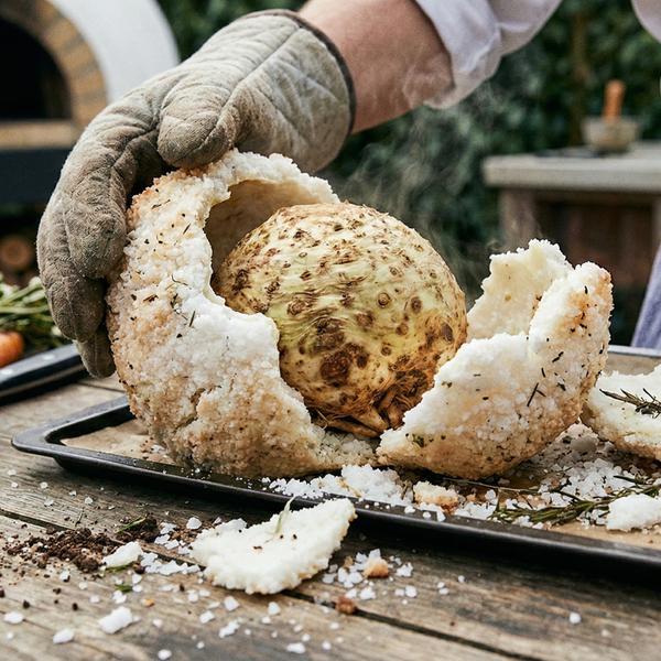 Gemüse im Salzmantel